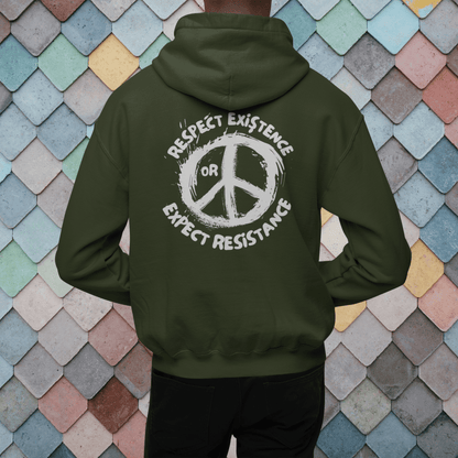 Respect Existence or Expect Resistance Zip Up Hoodie - SunnahBay
