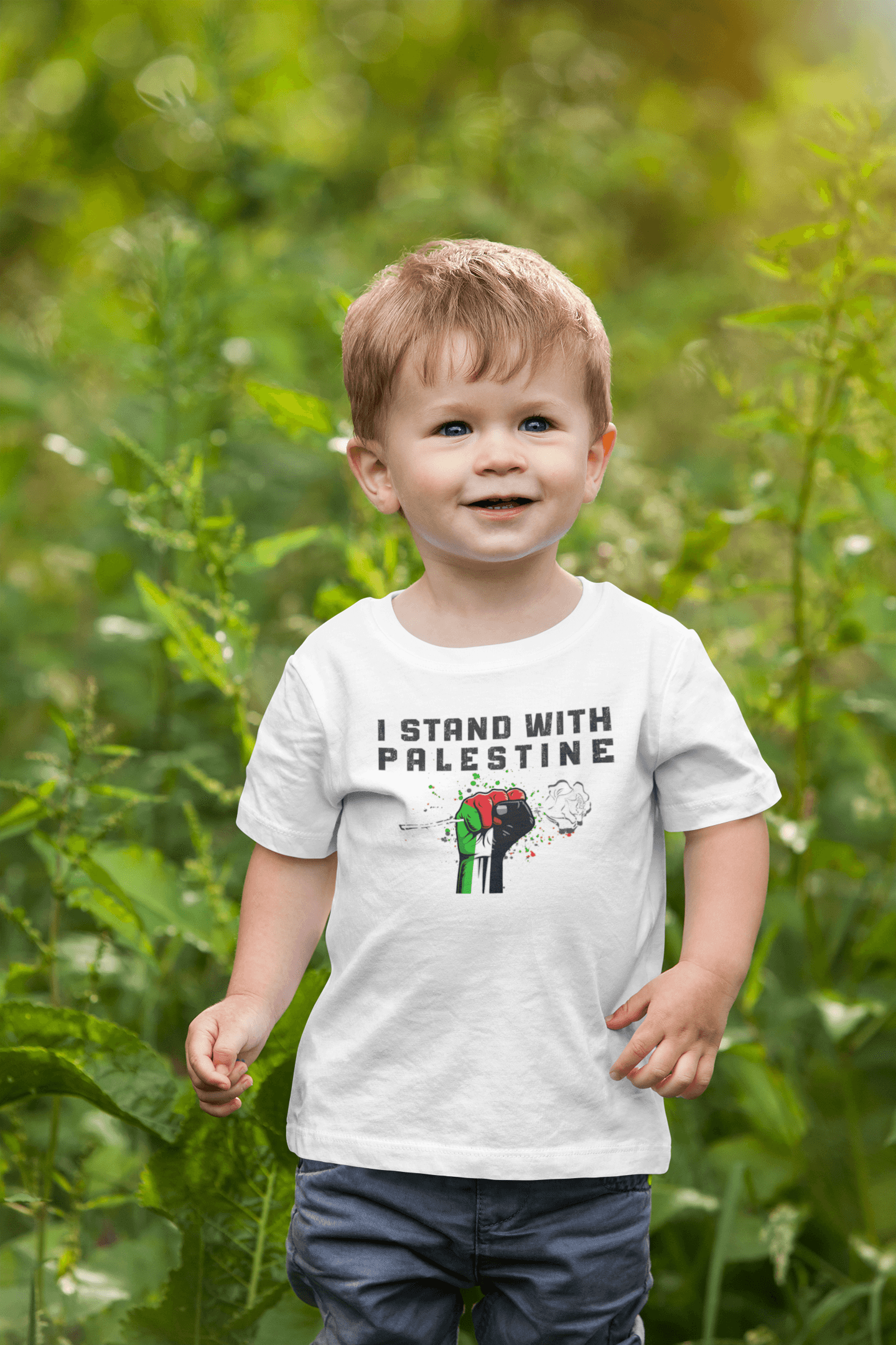 I STAND WITH PALESTINE Toddler Tshirt 2T-4T - SunnahBay